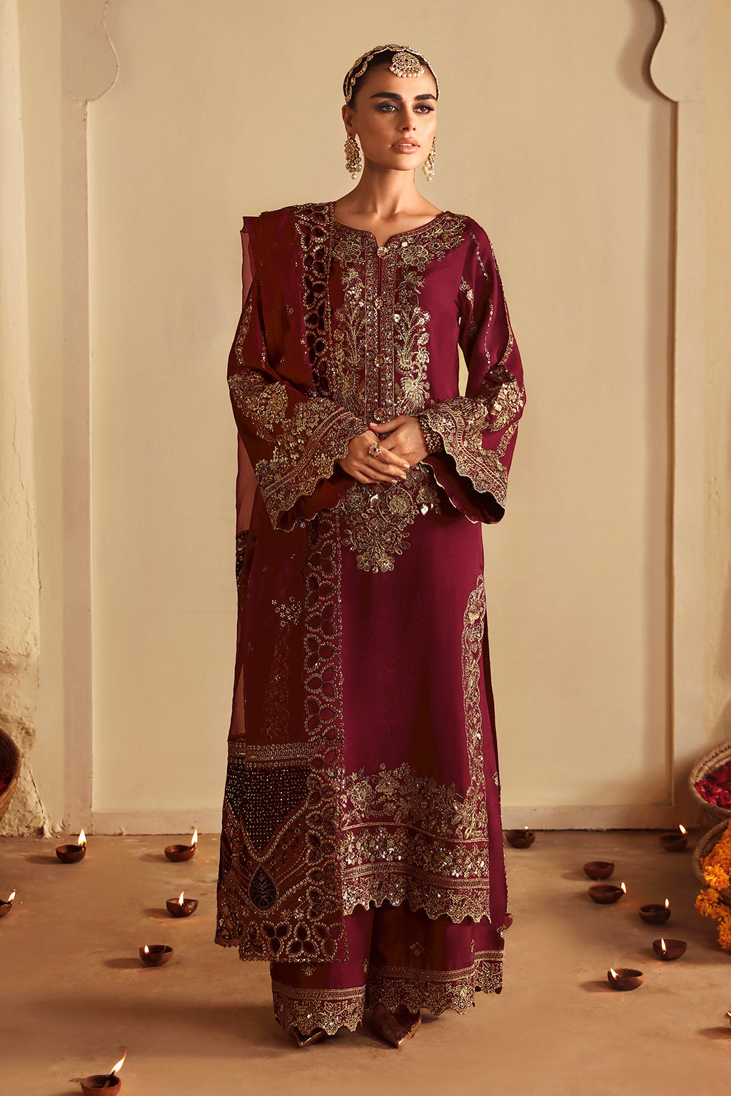 Shagna | Premium Raw Silk | Roshan S-04 by Shagna - Designer Dress  - Type : Ladies Clothes - Available at Libayah - 100% Original 