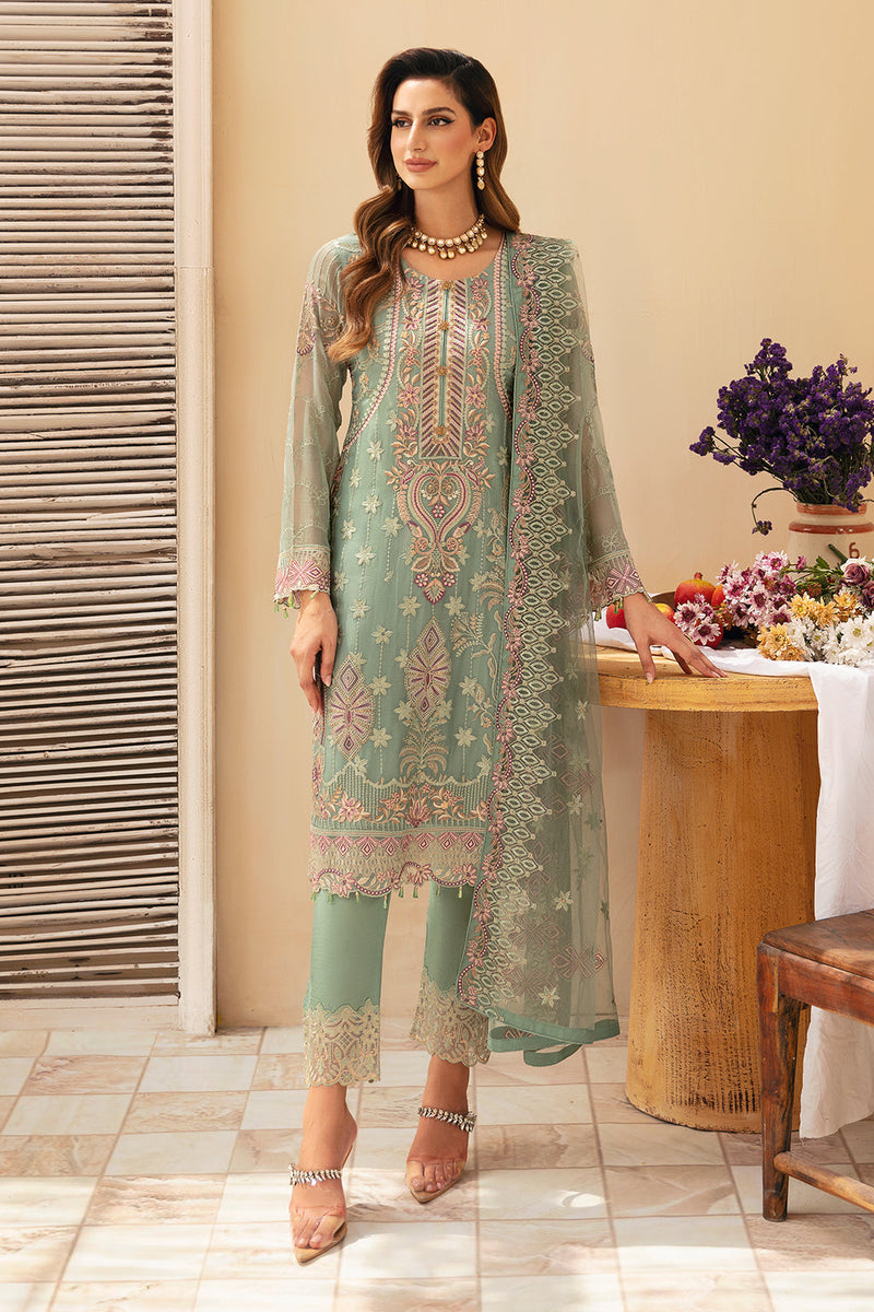 Ramsha | Chevron Chiffon Collection |A-901 by Ramsha - Designer Dress - Type: Ladies Clothes - Available at Libayah - 100% Original