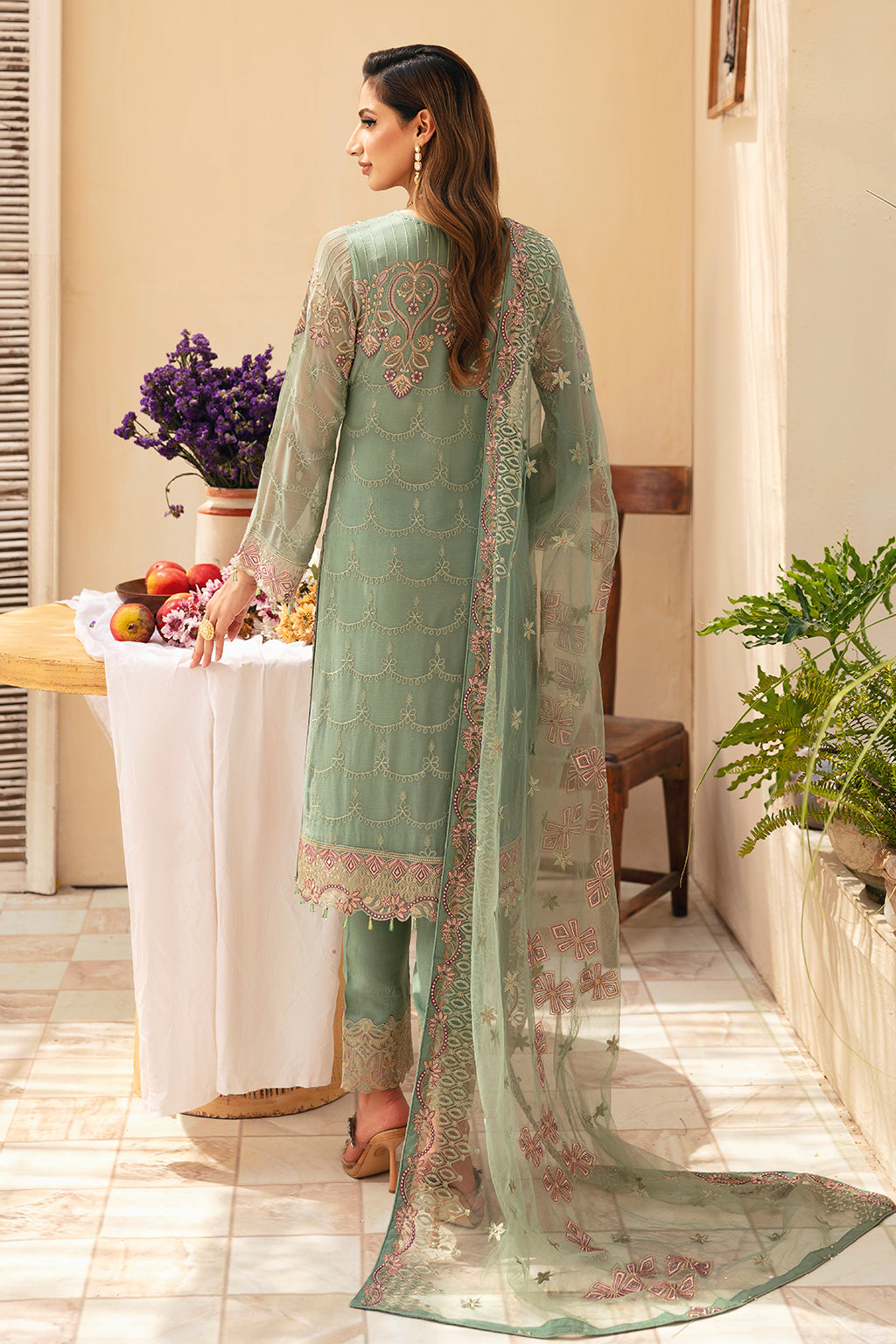 Ramsha | Chevron Chiffon Collection |A-901 by Ramsha - Designer Dress - Type: Ladies Clothes - Available at Libayah - 100% Original