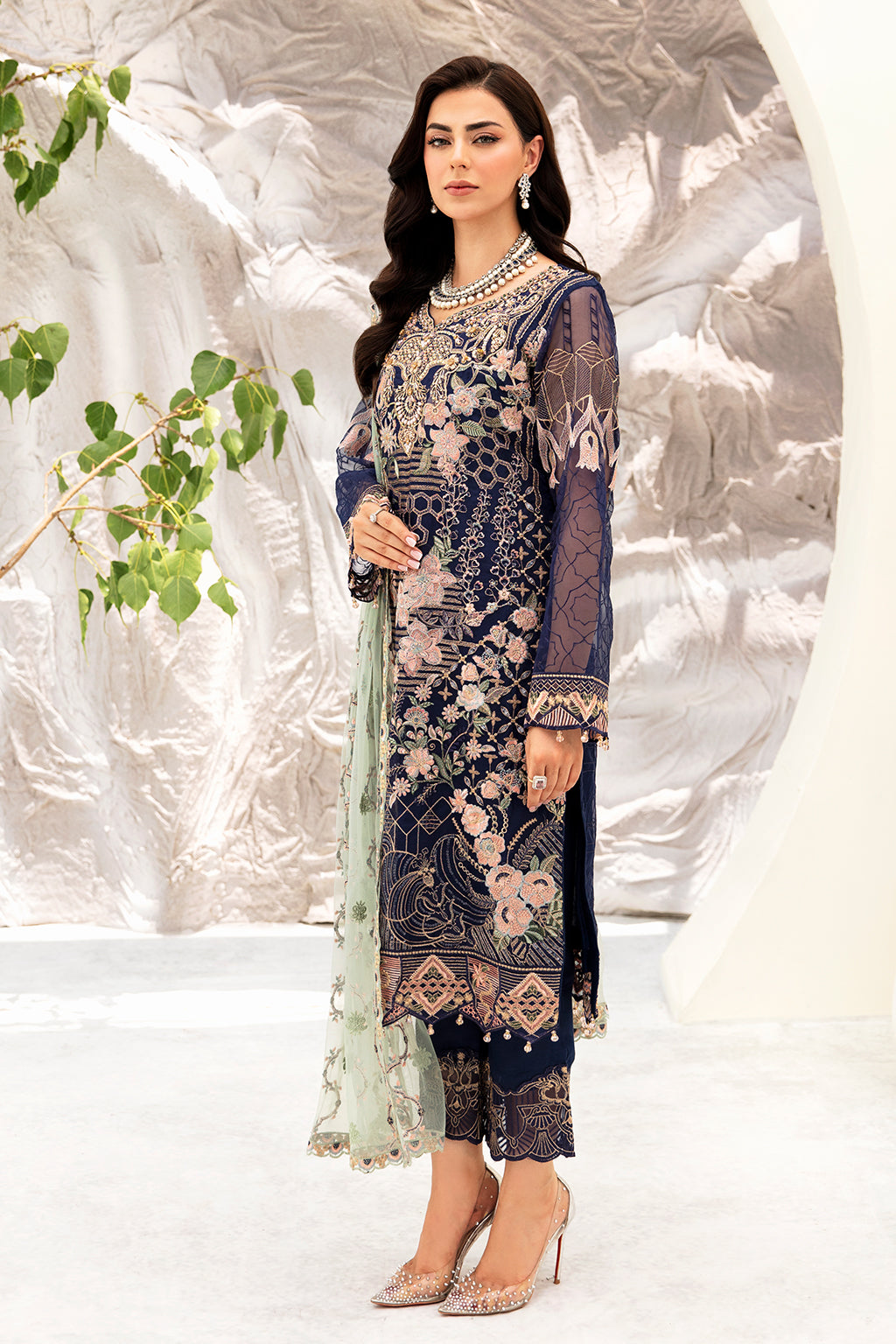 Ramsha | Minhal Organza Collection | M-902 by Ramsha - Designer Dress - Type: Ladies Clothes - Available at Libayah - 100% Original