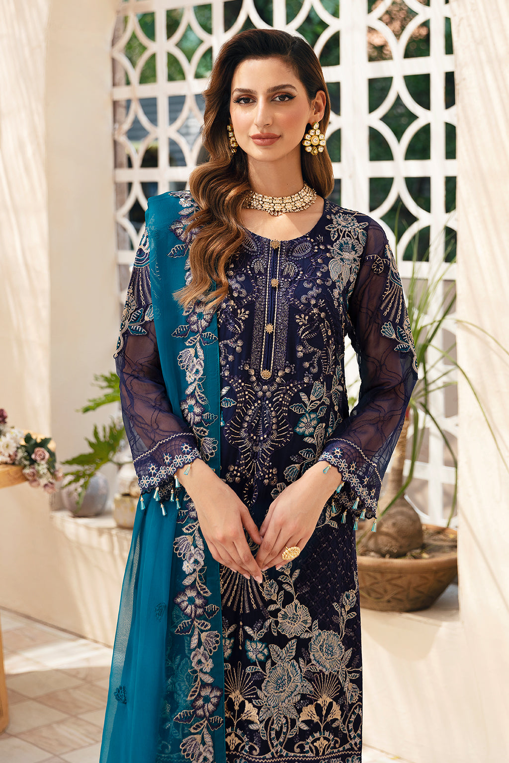 Ramsha | Chevron Chiffon Collection | A-903 by Ramsha - Designer Dress - Type: Ladies Clothes - Available at Libayah - 100% Original