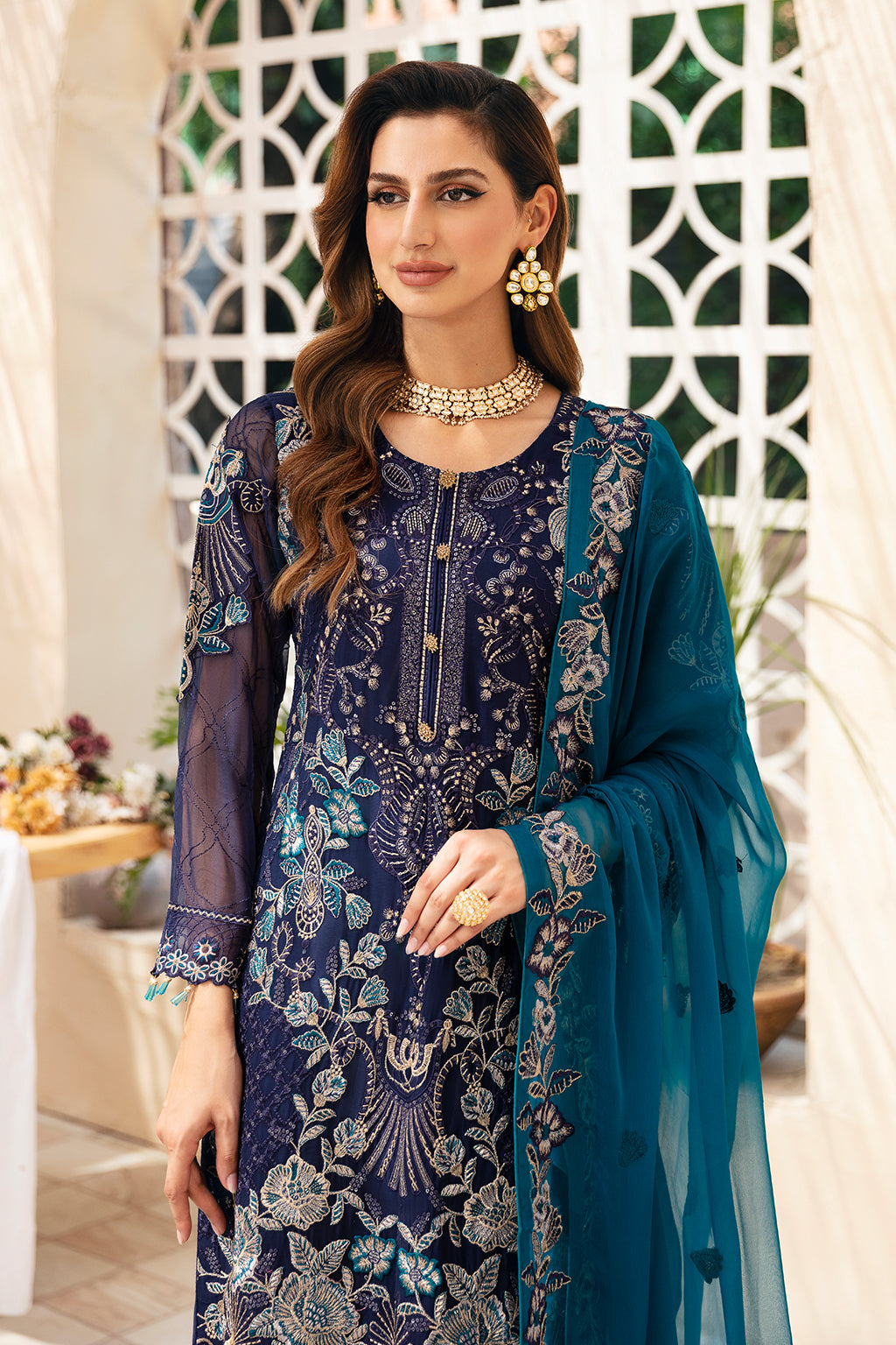 Ramsha | Chevron Chiffon Collection | A-903 by Ramsha - Designer Dress - Type: Ladies Clothes - Available at Libayah - 100% Original