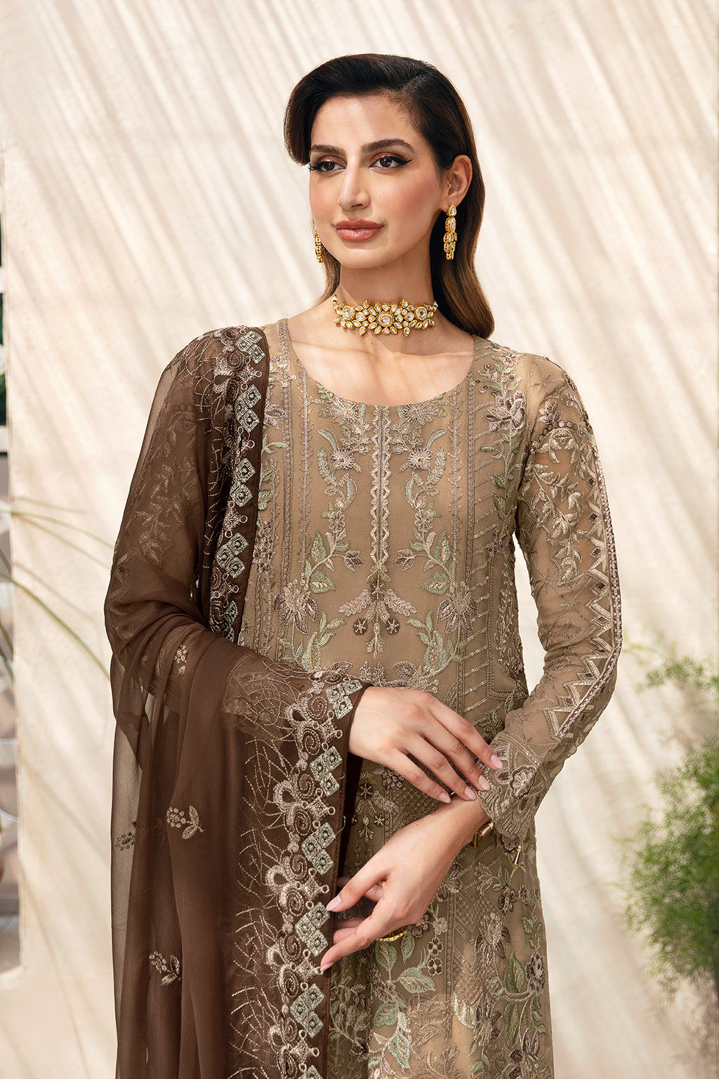 Ramsha | Chevron Chiffon Collection |A-904 by Ramsha - Designer Dress - Type: Ladies Clothes - Available at Libayah - 100% Original