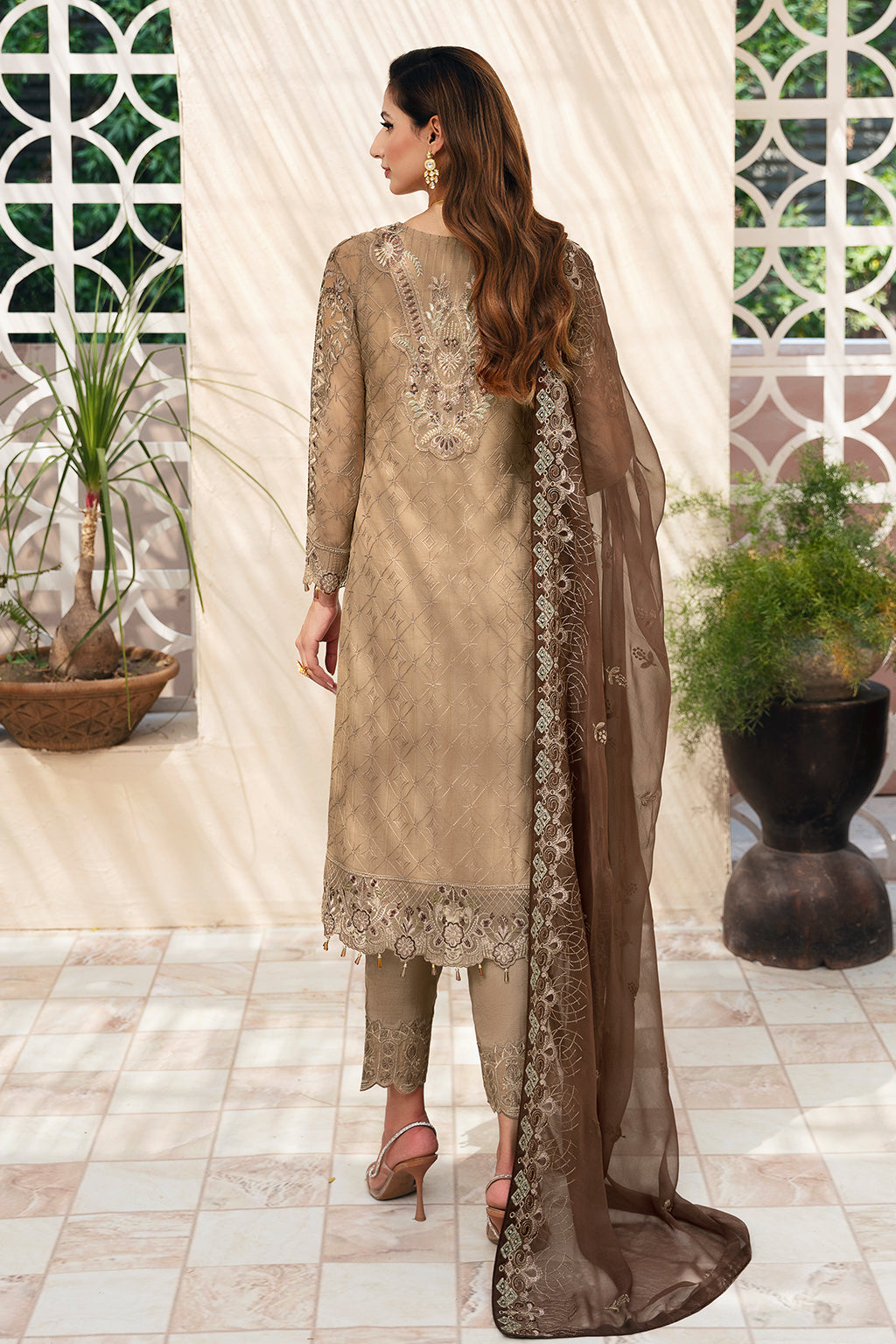Ramsha | Chevron Chiffon Collection |A-904 by Ramsha - Designer Dress - Type: Ladies Clothes - Available at Libayah - 100% Original