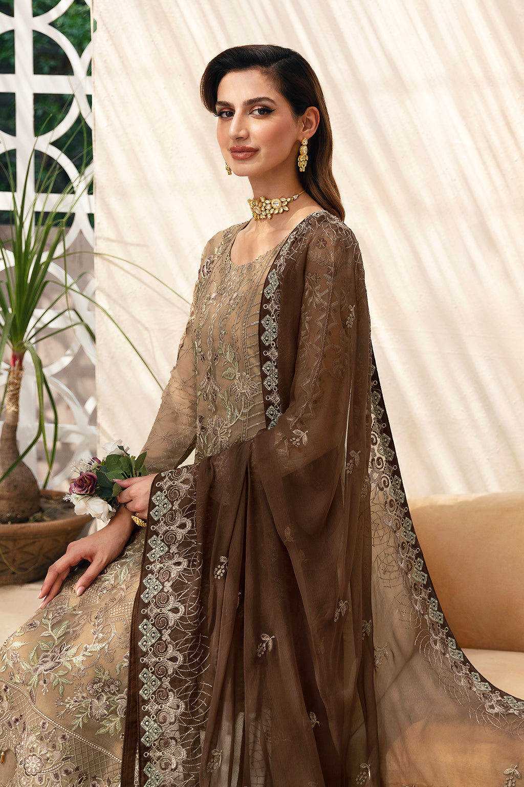 Ramsha | Chevron Chiffon Collection |A-904 by Ramsha - Designer Dress - Type: Ladies Clothes - Available at Libayah - 100% Original