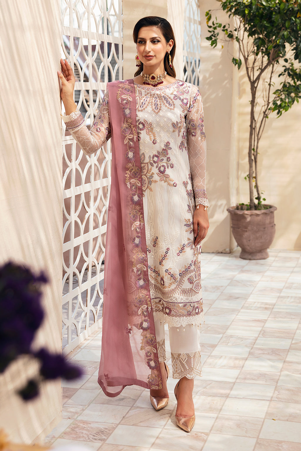 Ramsha | Chevron Chiffon Collection | A-902 by Ramsha - Designer Dress - Type: Ladies Clothes - Available at Libayah - 100% Original