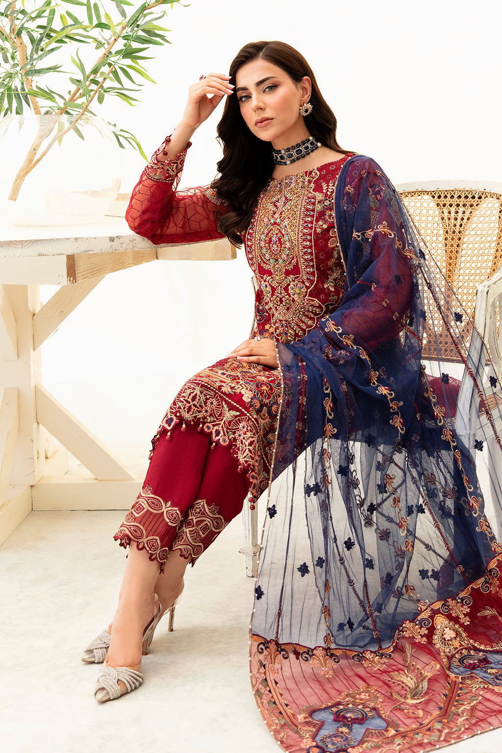 Ramsha | Minhal Organza Collection | M-908 by Ramsha - Designer Dress - Type: Ladies Clothes - Available at Libayah - 100% Original