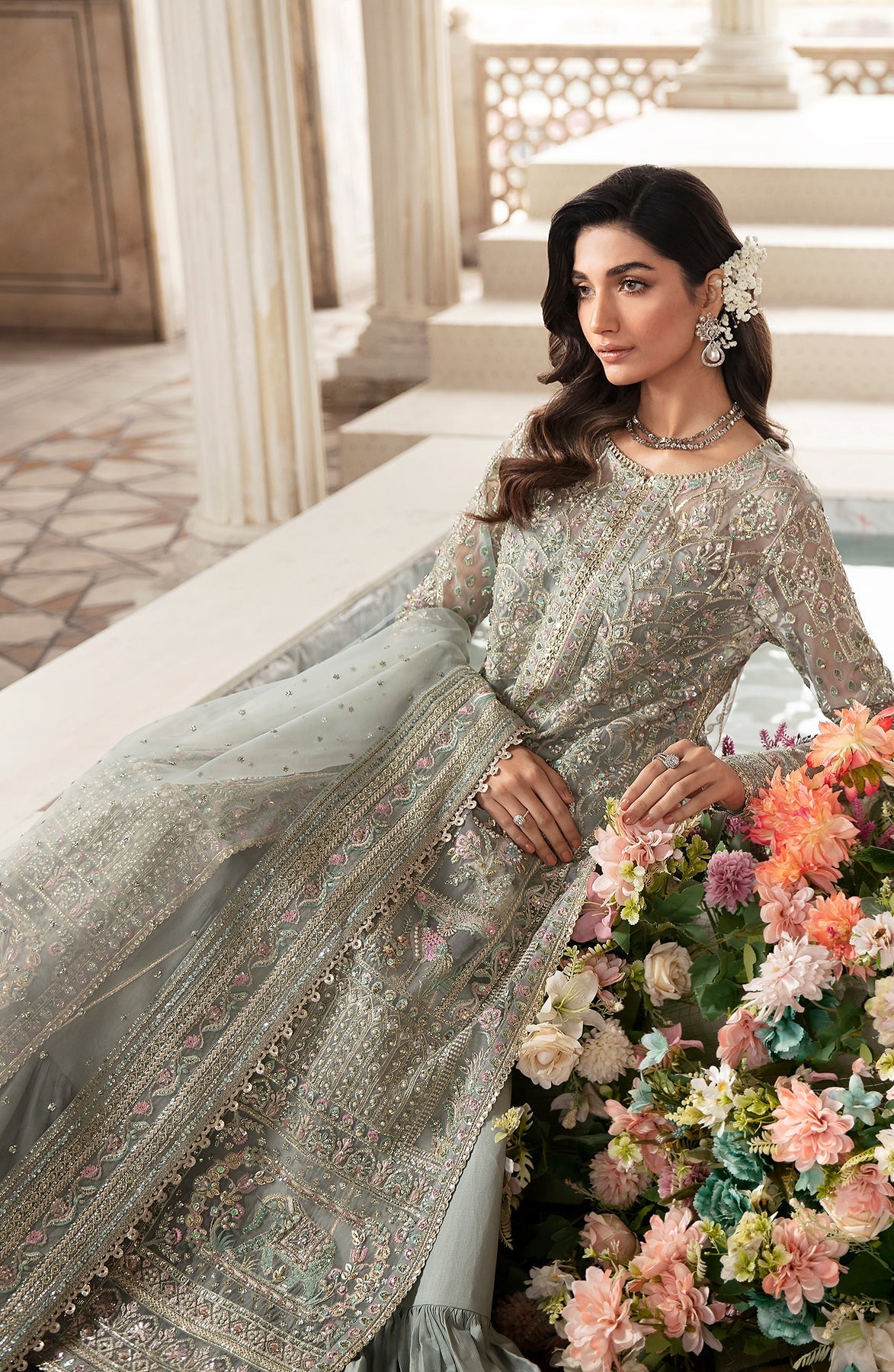 Zevk | Afsanah Wedding Formals | AKKS by Zevk - Designer Dress - Type: Ladies Clothes - Available at Libayah - 100% Original