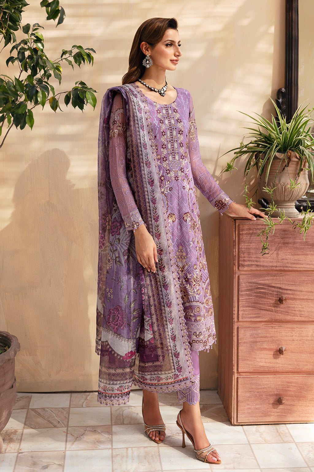 Ramsha | Chevron Chiffon Collection | A-906 by Ramsha - Designer Dress - Type: Ladies Clothes - Available at Libayah - 100% Original