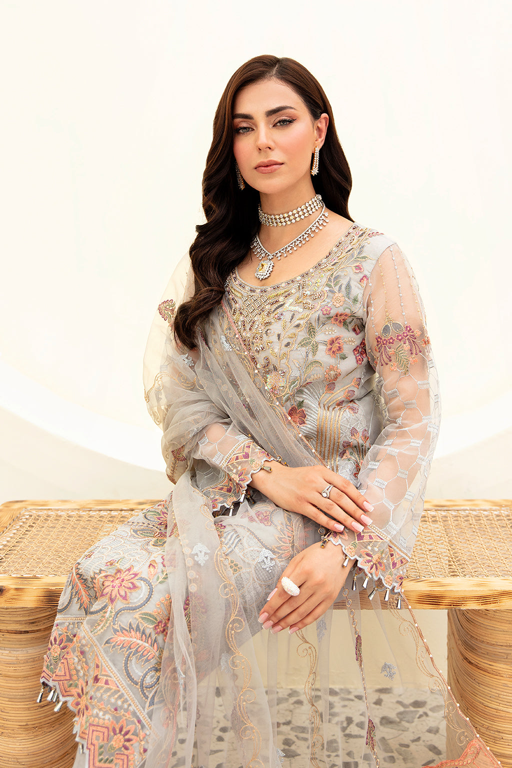 Ramsha | Minhal Organza Collection | M-909 by Ramsha - Designer Dress - Type: Ladies Clothes - Available at Libayah - 100% Original