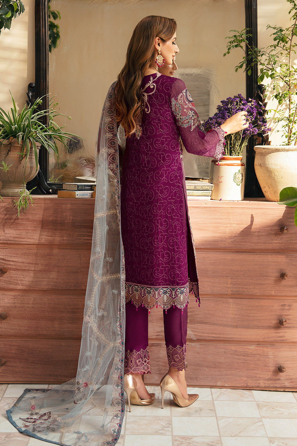 Ramsha | Chevron Chiffon Collection | A-911 by Ramsha - Designer Dress - Type: Ladies Clothes - Available at Libayah - 100% Original