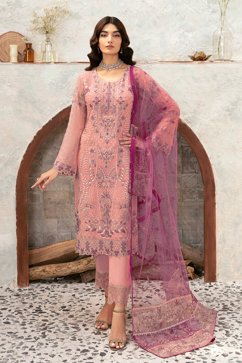 Ramsha | Rangoon Chiffon Collection 24 | D-1201 by Ramsha - Designer Dress - Type: Ladies Clothes - Available at Libayah - 100% Original