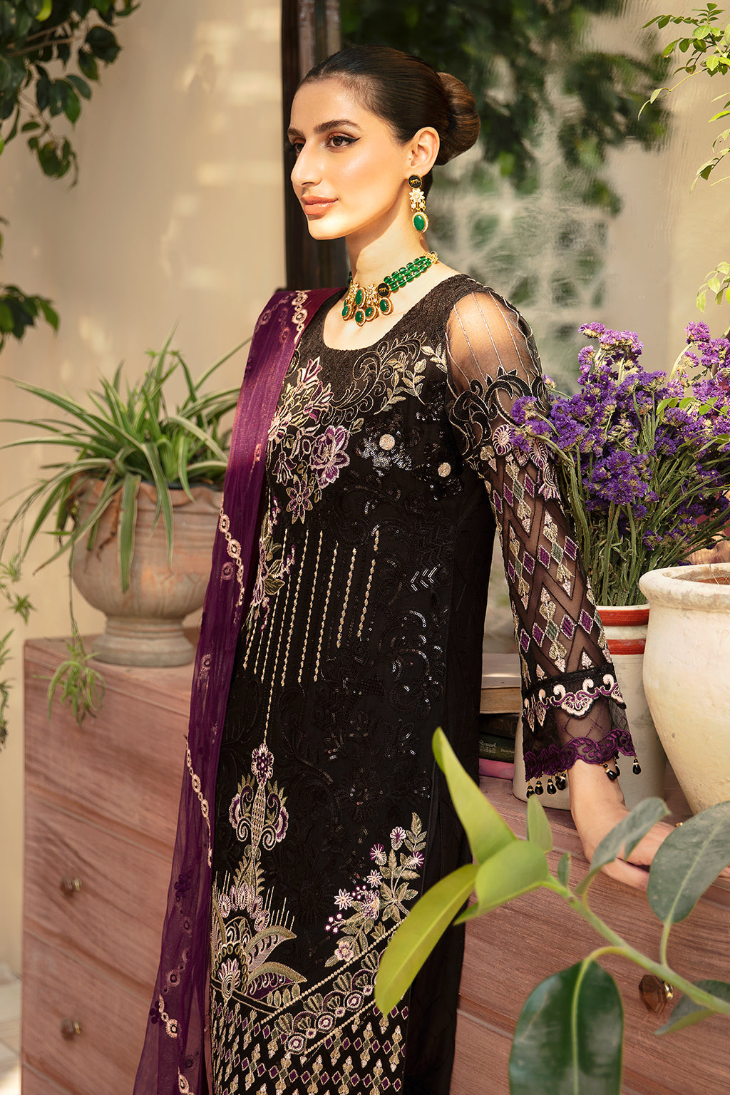 Ramsha | Chevron Chiffon Collection | A-905 by Ramsha - Designer Dress - Type: Ladies Clothes - Available at Libayah - 100% Original