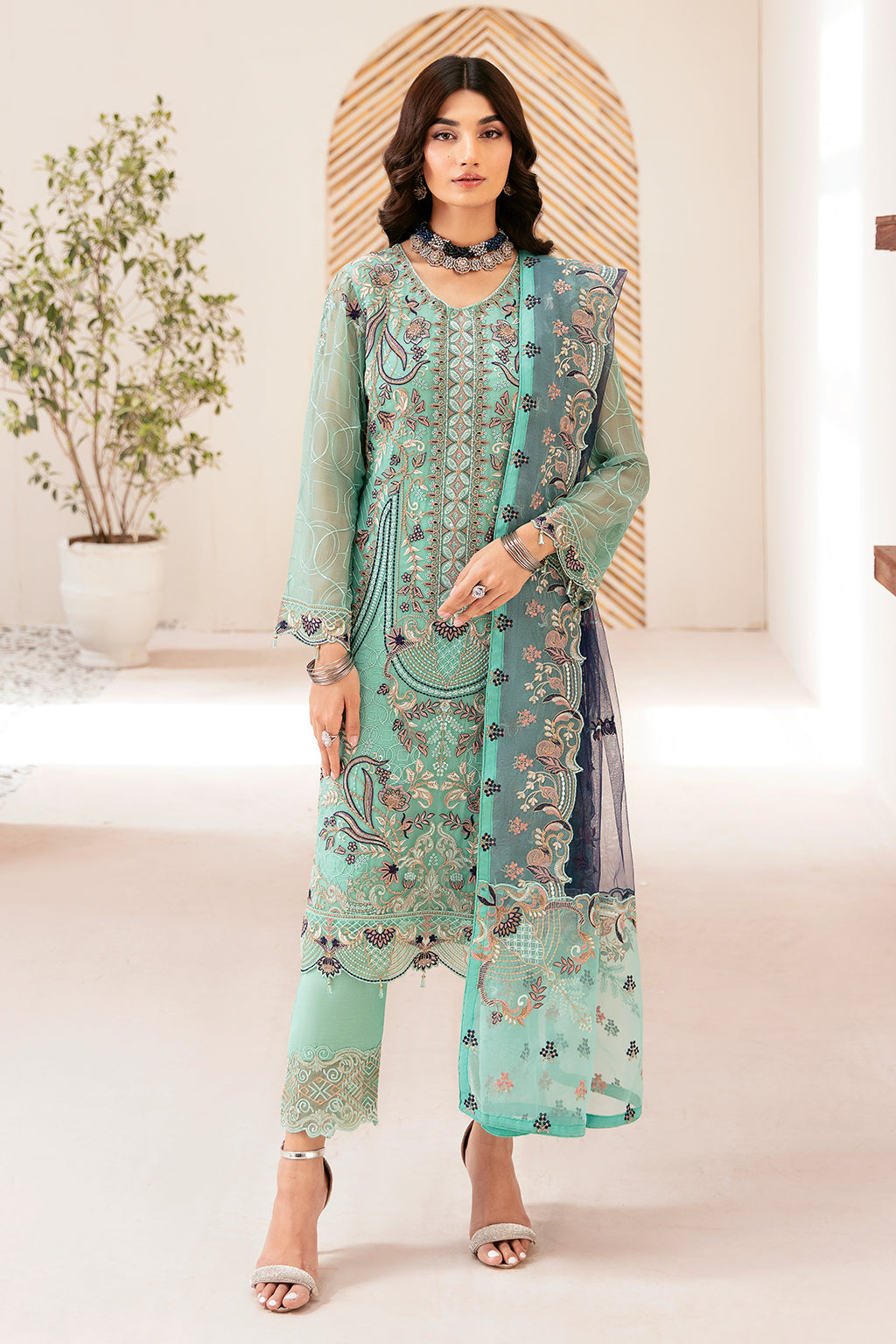 Ramsha | Rangoon Chiffon Collection 24 | D-1207 by Ramsha - Designer Dress - Type: Ladies Clothes - Available at Libayah - 100% Original