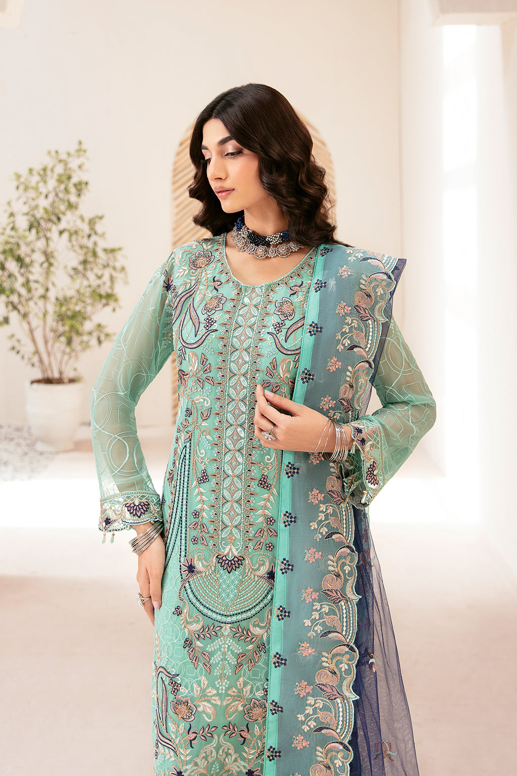 Ramsha | Rangoon Chiffon Collection 24 | D-1207 by Ramsha - Designer Dress - Type: Ladies Clothes - Available at Libayah - 100% Original