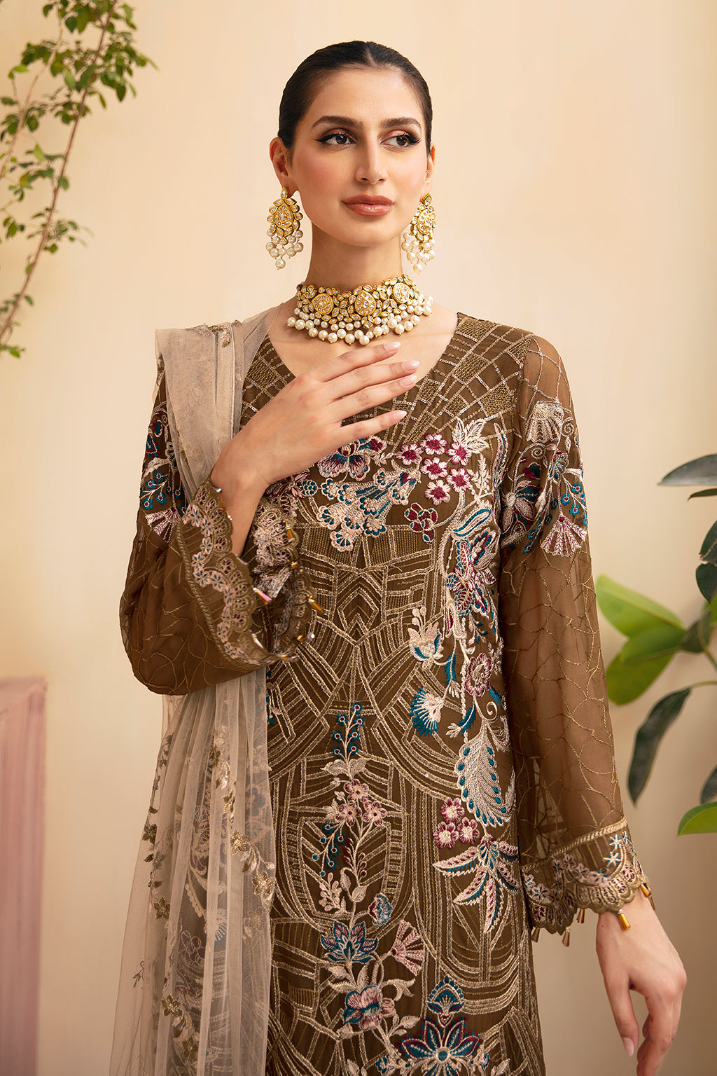 Ramsha | Chevron Chiffon Collection | A-910 by Ramsha - Designer Dress - Type: Ladies Clothes - Available at Libayah - 100% Original