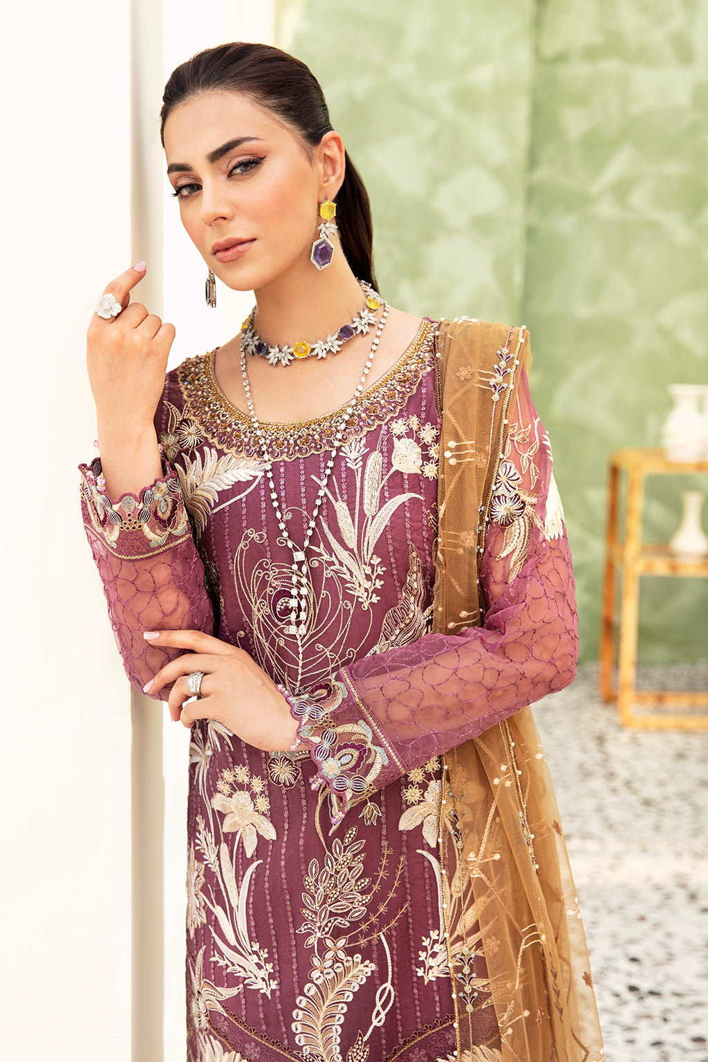 Ramsha | Minhal Organza Collection | M-910 by Ramsha - Designer Dress - Type: Ladies Clothes - Available at Libayah - 100% Original