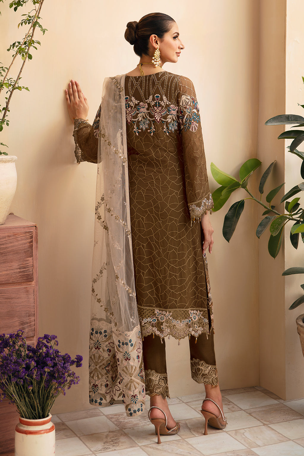 Ramsha | Chevron Chiffon Collection | A-910 by Ramsha - Designer Dress - Type: Ladies Clothes - Available at Libayah - 100% Original