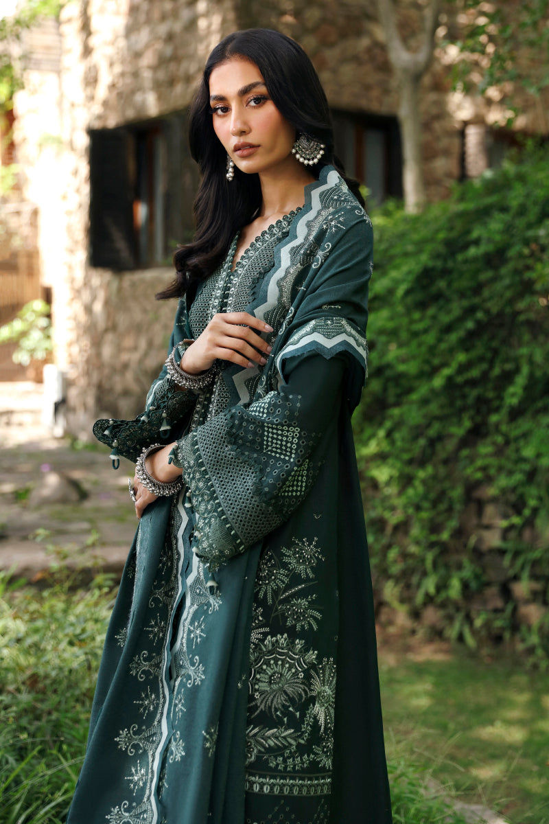 Qalamkar | Qlinekari Linen Collection | LM-05 AILIS by Qalamkar - Designer Dress - Type: Luxury - Available at Libayah - 100% Original