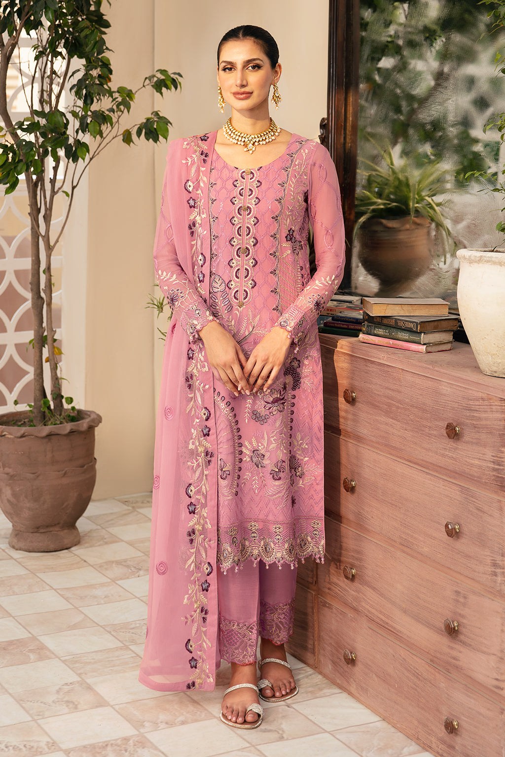 Ramsha | Chevron Chiffon Collection | A-909 by Ramsha - Designer Dress - Type: Ladies Clothes - Available at Libayah - 100% Original