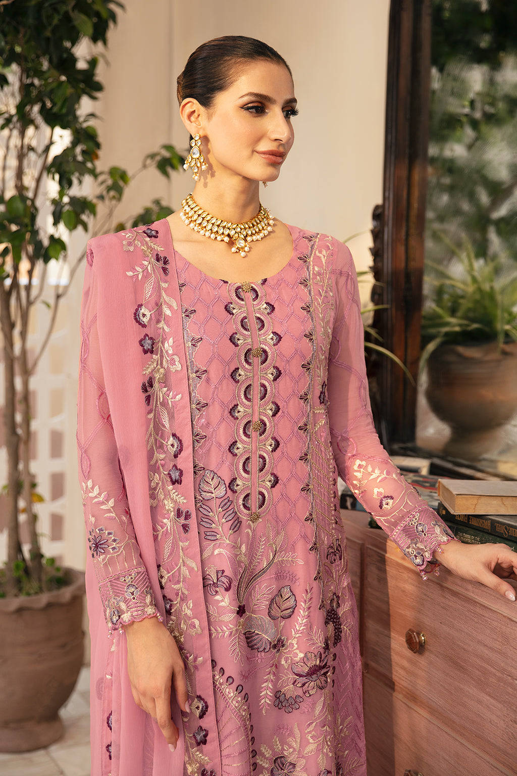 Ramsha | Chevron Chiffon Collection | A-909 by Ramsha - Designer Dress - Type: Ladies Clothes - Available at Libayah - 100% Original