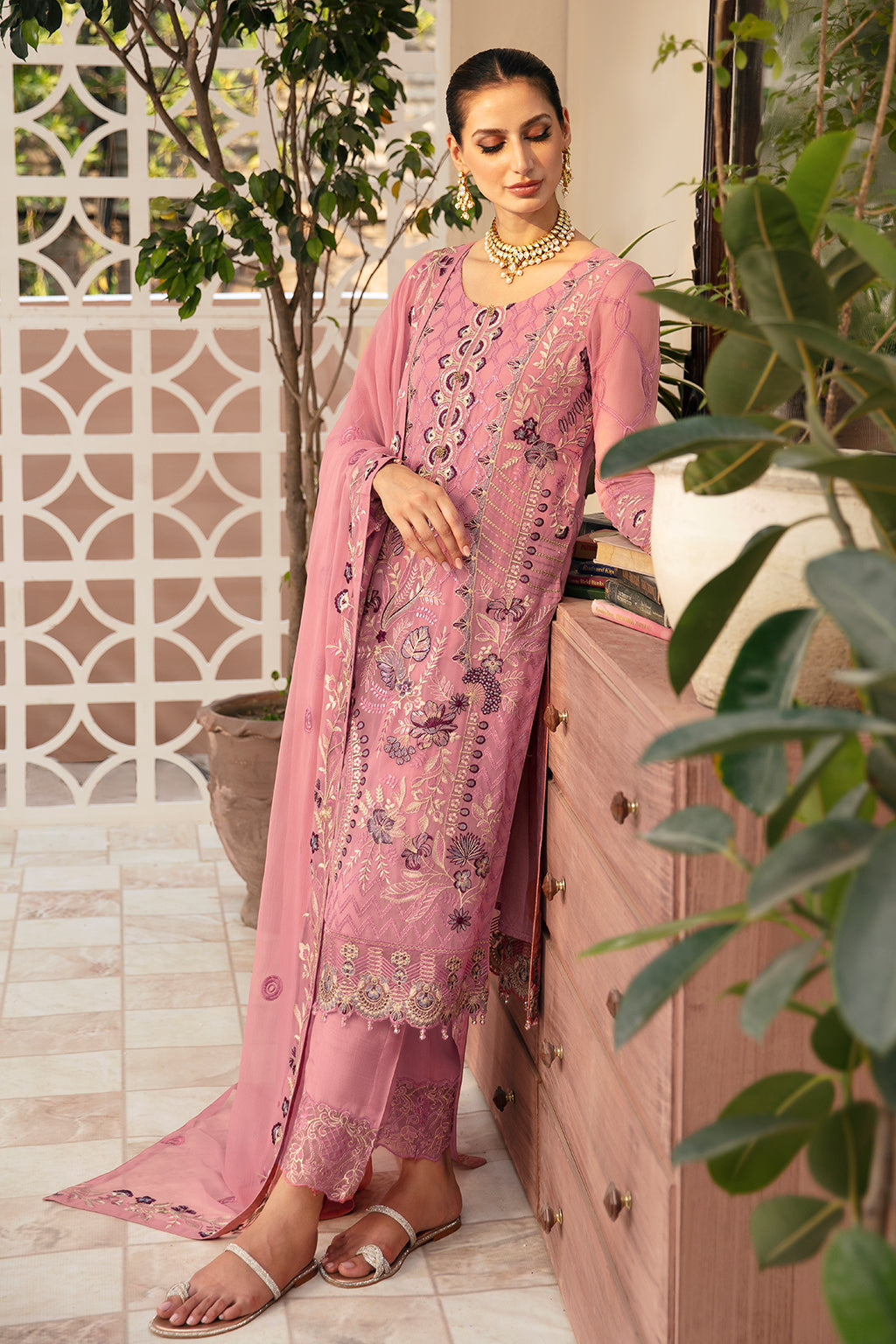 Ramsha | Chevron Chiffon Collection | A-909 by Ramsha - Designer Dress - Type: Ladies Clothes - Available at Libayah - 100% Original