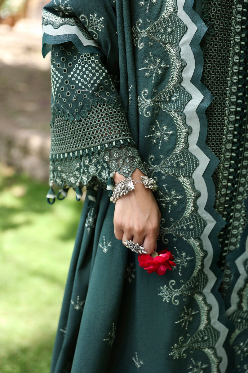 Qalamkar | Qlinekari Linen Collection | LM-05 AILIS by Qalamkar - Designer Dress - Type: Luxury - Available at Libayah - 100% Original