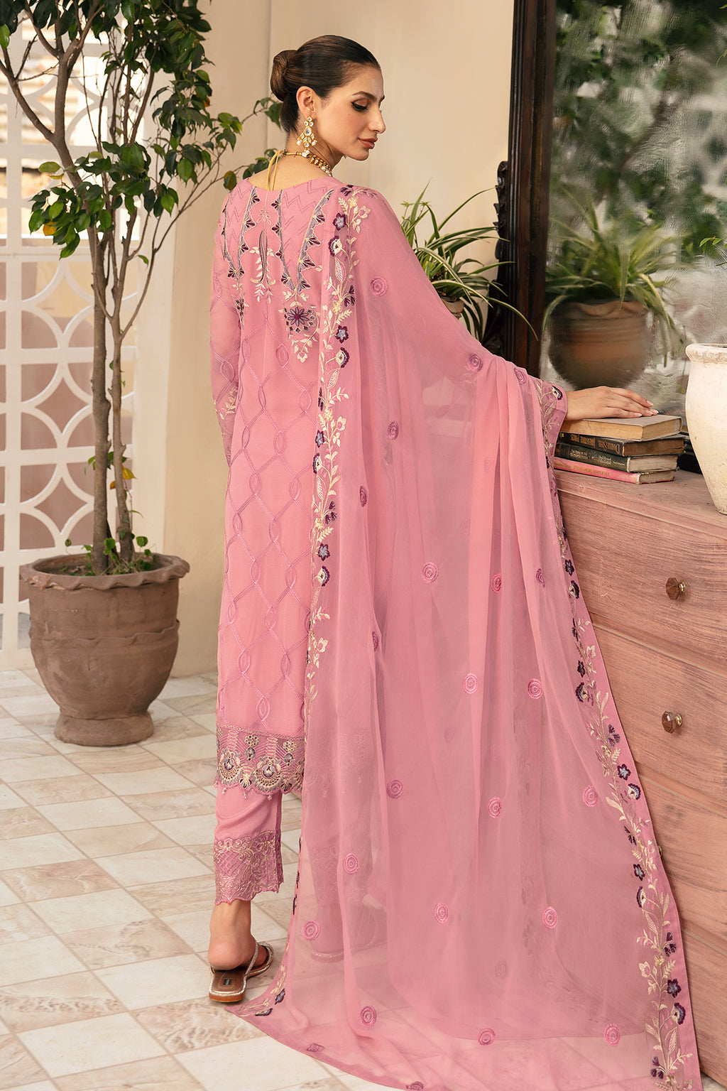 Ramsha | Chevron Chiffon Collection | A-909 by Ramsha - Designer Dress - Type: Ladies Clothes - Available at Libayah - 100% Original