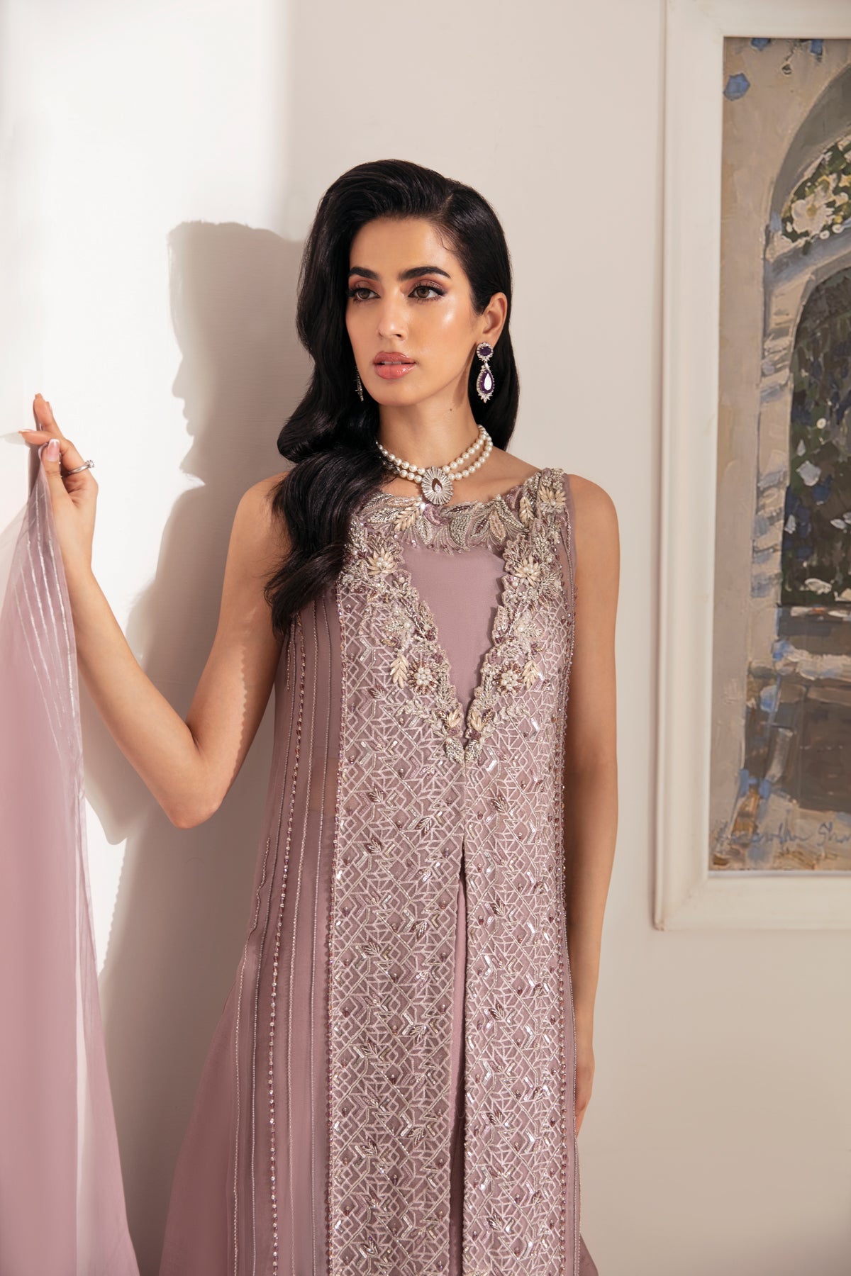 Ayesha and Usman | Aura Luxury Pret | PERIWINKLE by Ayesha and Usman - Designer Dress - Type: Ladies Clothes - Available at Libayah - 100% Original