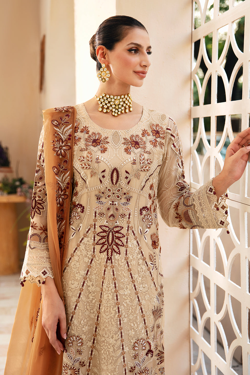 Ramsha | Chevron Chiffon Collection | A-912 by Ramsha - Designer Dress - Type: Ladies Clothes - Available at Libayah - 100% Original
