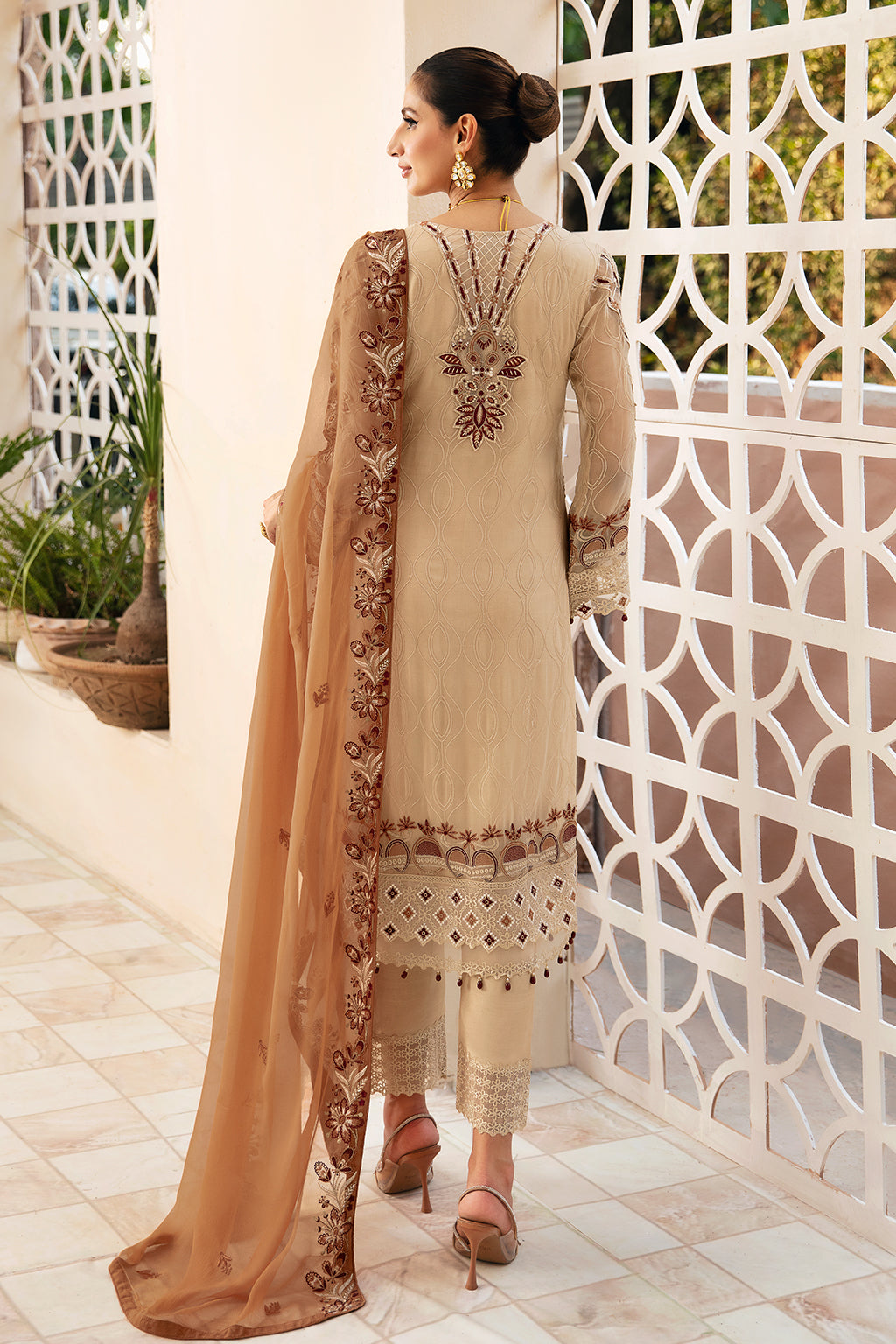 Ramsha | Chevron Chiffon Collection | A-912 by Ramsha - Designer Dress - Type: Ladies Clothes - Available at Libayah - 100% Original