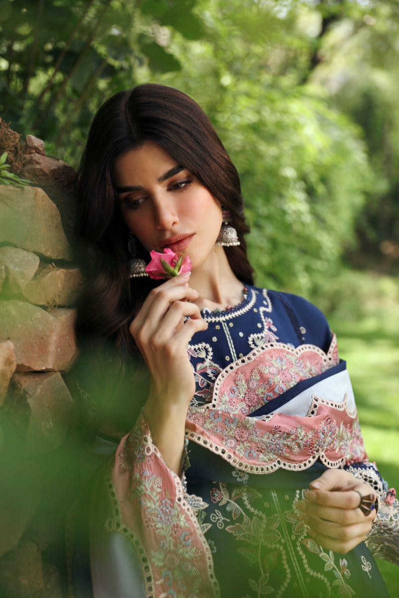 Qalamkar | Qlinekari Linen Collection | LM-06 CADHLA by Qalamkar - Designer Dress - Type: Luxury - Available at Libayah - 100% Original