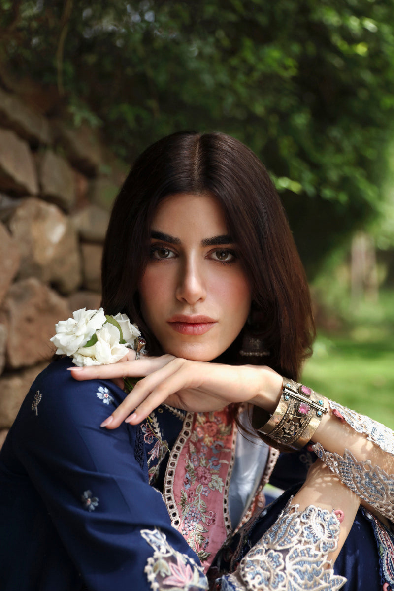 Qalamkar | Qlinekari Linen Collection | LM-06 CADHLA by Qalamkar - Designer Dress - Type: Luxury - Available at Libayah - 100% Original