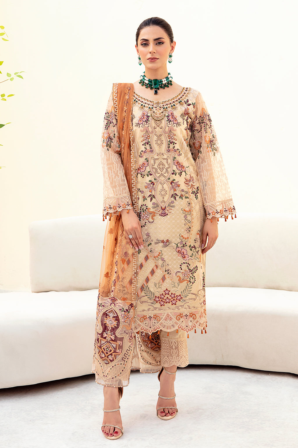 Ramsha | Minhal Organza Collection | M-901 by Ramsha - Designer Dress - Type: Ladies Clothes - Available at Libayah - 100% Original