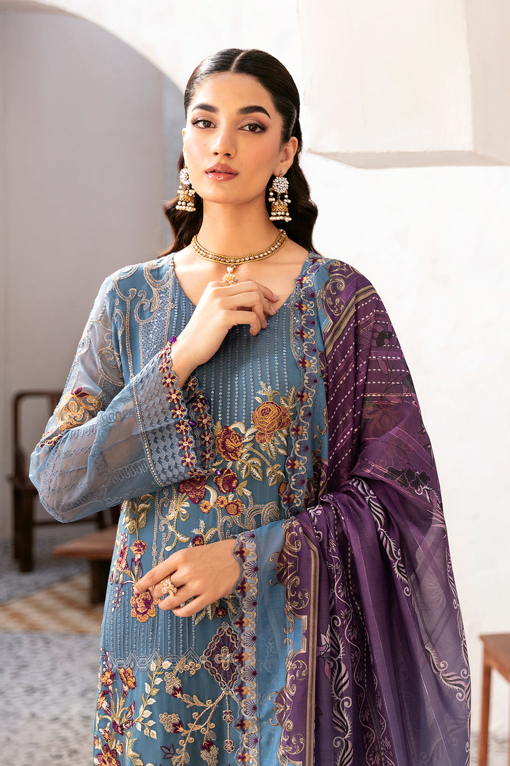 Ramsha | Rangoon Chiffon Collection 24 | D-1202 by Ramsha - Designer Dress - Type: Ladies Clothes - Available at Libayah - 100% Original