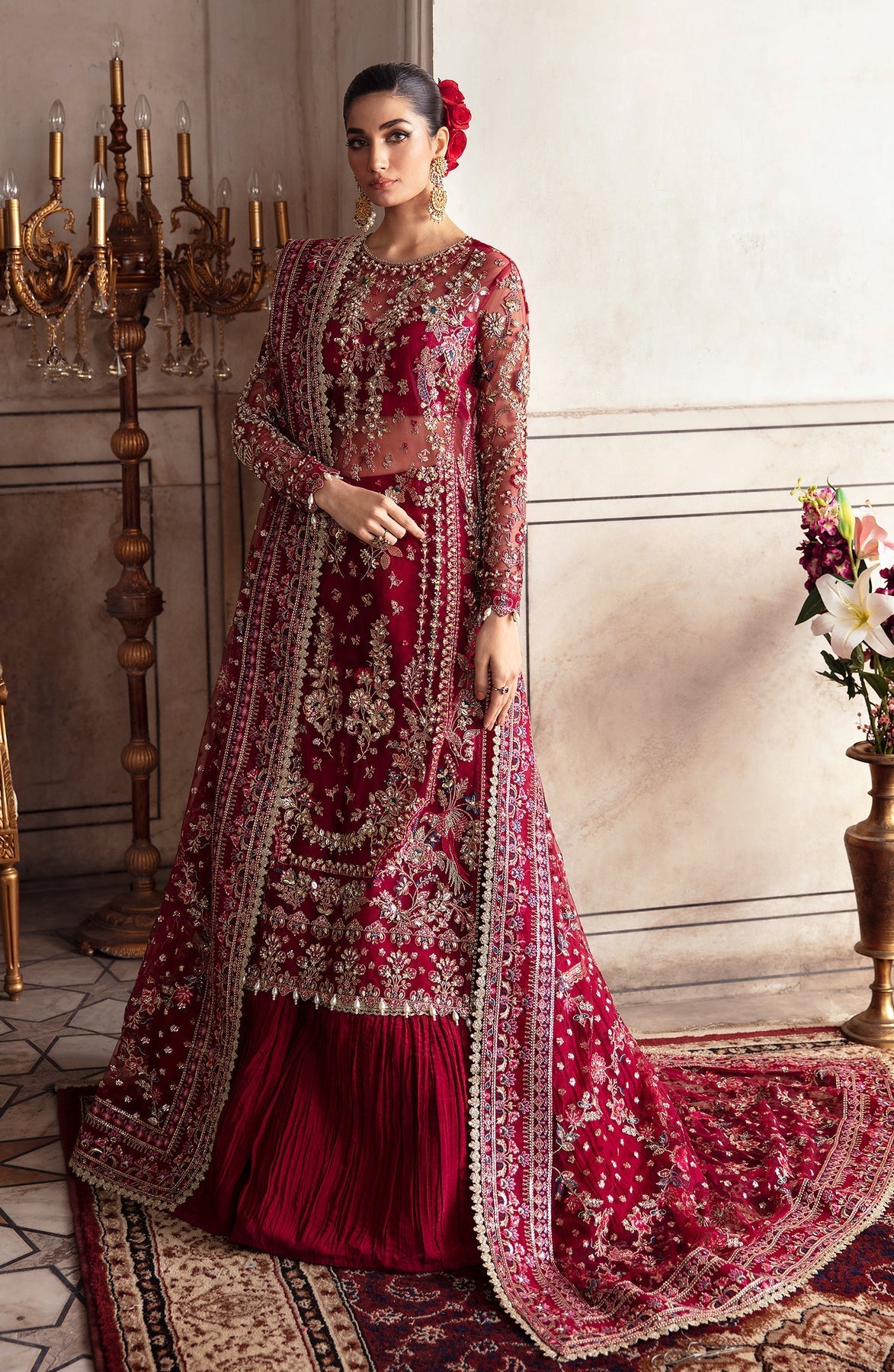 Zevk | Afsanah Wedding Formals | KAMKHAWAB by Zevk - Designer Dress - Type: Ladies Clothes - Available at Libayah - 100% Original