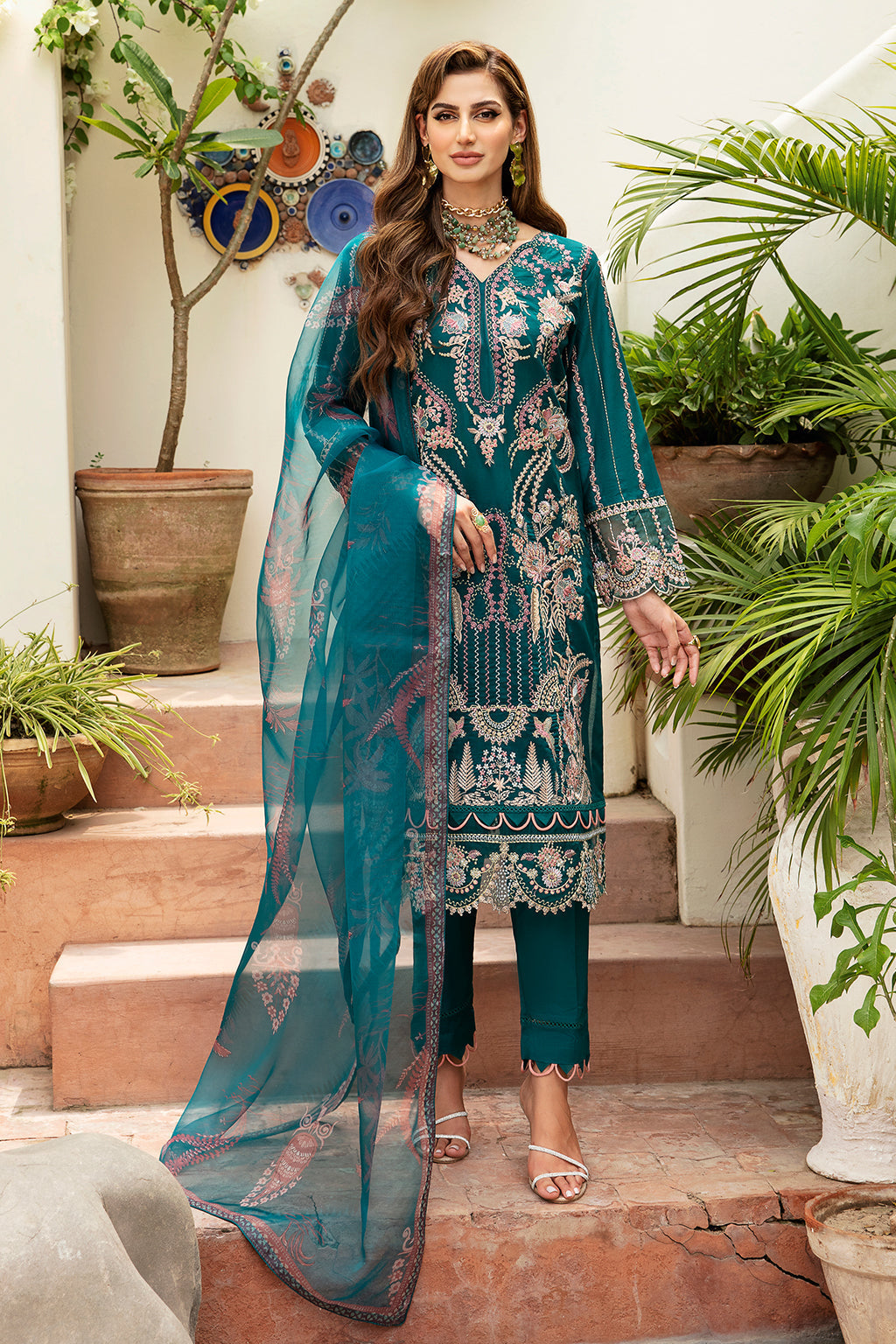 Ramsha | Luxury Lawn 24 | Y-808 by Ramsha - Designer Dress - Type: Ladies Clothes - Available at Libayah - 100% Original