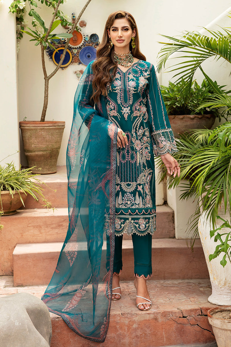 Ramsha | Luxury Lawn 24 | Y-808 by Ramsha - Designer Dress - Type: Ladies Clothes - Available at Libayah - 100% Original