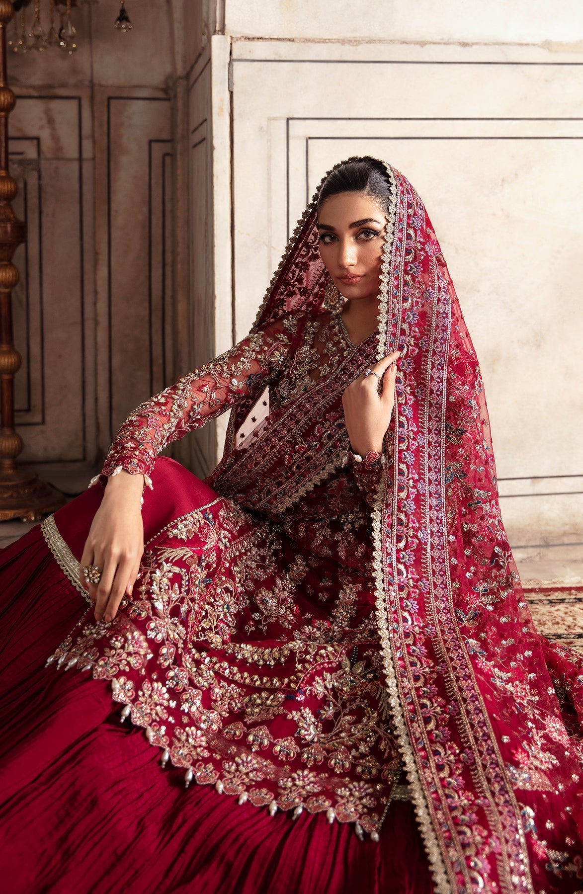 Zevk | Afsanah Wedding Formals | KAMKHAWAB by Zevk - Designer Dress - Type: Ladies Clothes - Available at Libayah - 100% Original