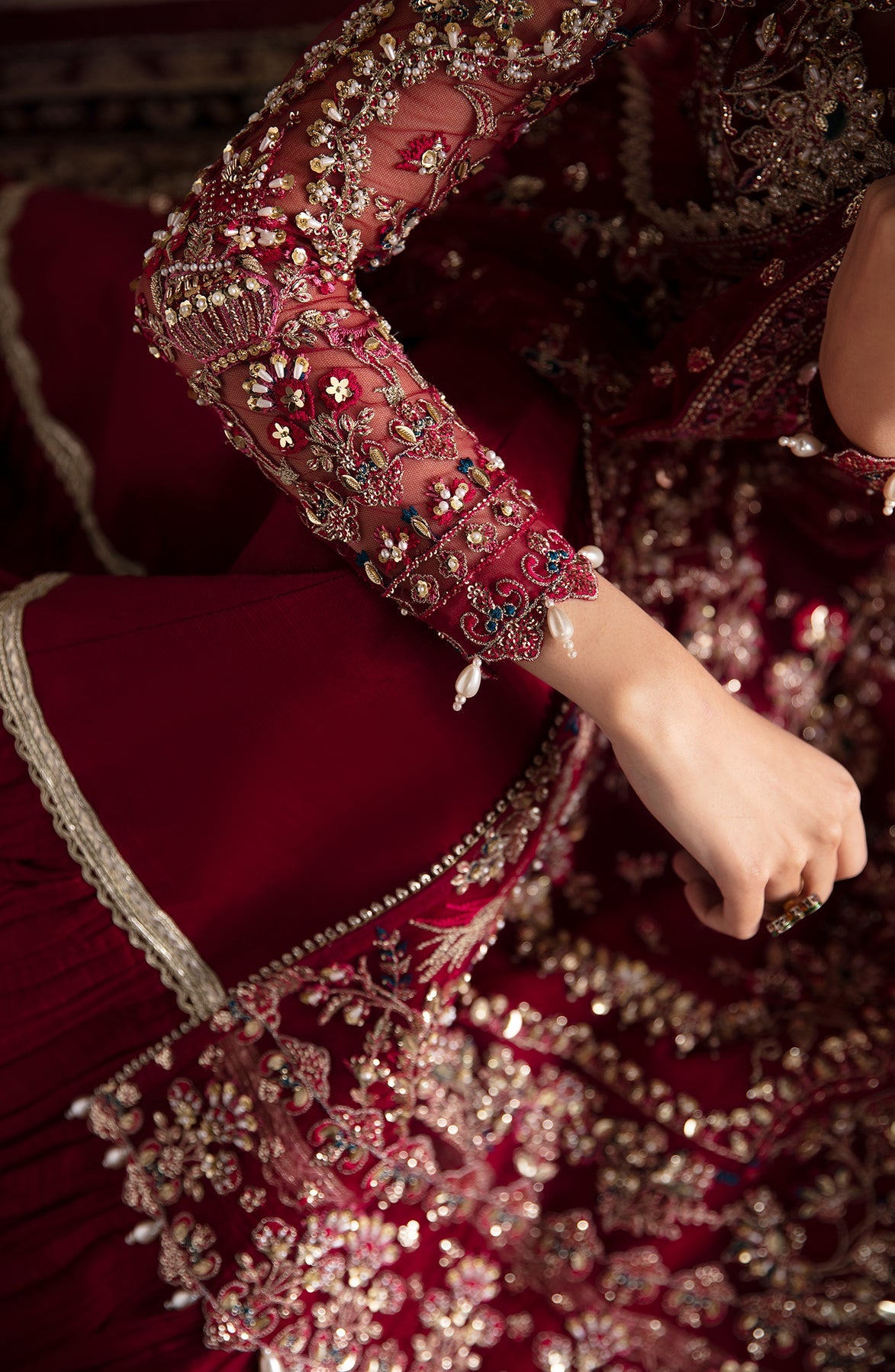 Zevk | Afsanah Wedding Formals | KAMKHAWAB by Zevk - Designer Dress - Type: Ladies Clothes - Available at Libayah - 100% Original