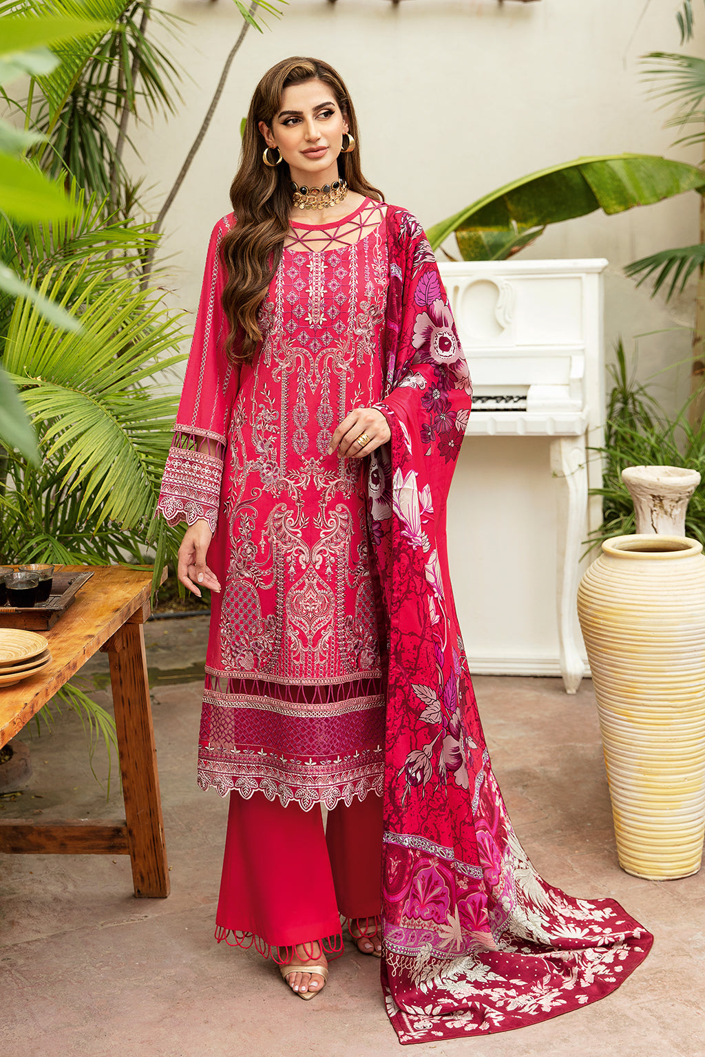 Ramsha | Luxury Lawn 24 | Y-810 by Ramsha - Designer Dress - Type: Ladies Clothes - Available at Libayah - 100% Original