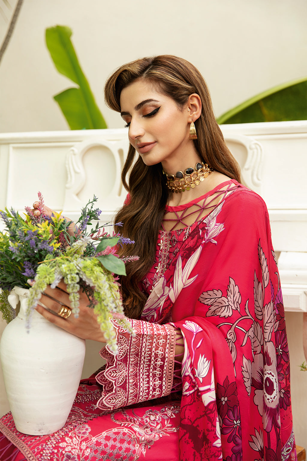 Ramsha | Luxury Lawn 24 | Y-810 by Ramsha - Designer Dress - Type: Ladies Clothes - Available at Libayah - 100% Original