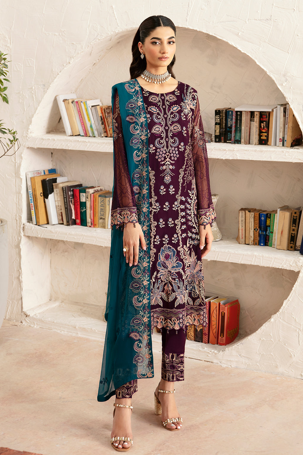 Ramsha | Rangoon Chiffon Collection 24 | D-1211 by Ramsha - Designer Dress - Type: Ladies Clothes - Available at Libayah - 100% Original