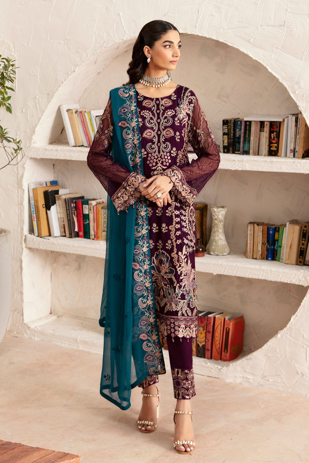 Ramsha | Rangoon Chiffon Collection 24 | D-1211 by Ramsha - Designer Dress - Type: Ladies Clothes - Available at Libayah - 100% Original