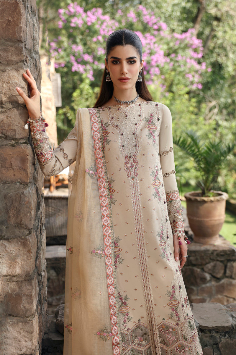 Qalamkar | Qlinekari Linen Collection | LM-11 ZIA by Qalamkar - Designer Dress - Type: Luxury - Available at Libayah - 100% Original