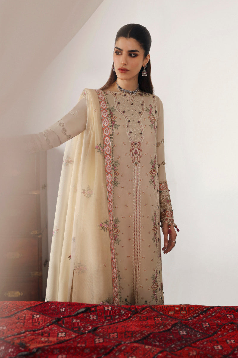 Qalamkar | Qlinekari Linen Collection | LM-11 ZIA by Qalamkar - Designer Dress - Type: Luxury - Available at Libayah - 100% Original