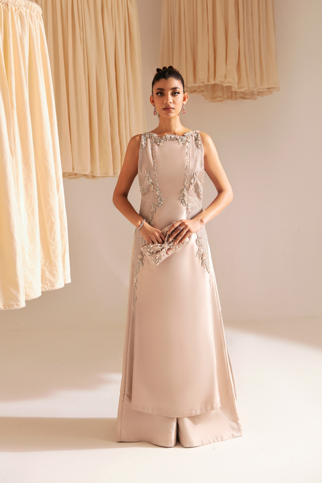 Ayesha and Usman | Aura Luxury Pret | Pale Blush by Ayesha and Usman - Designer Dress - Type: Ladies Clothes - Available at Libayah - 100% Original