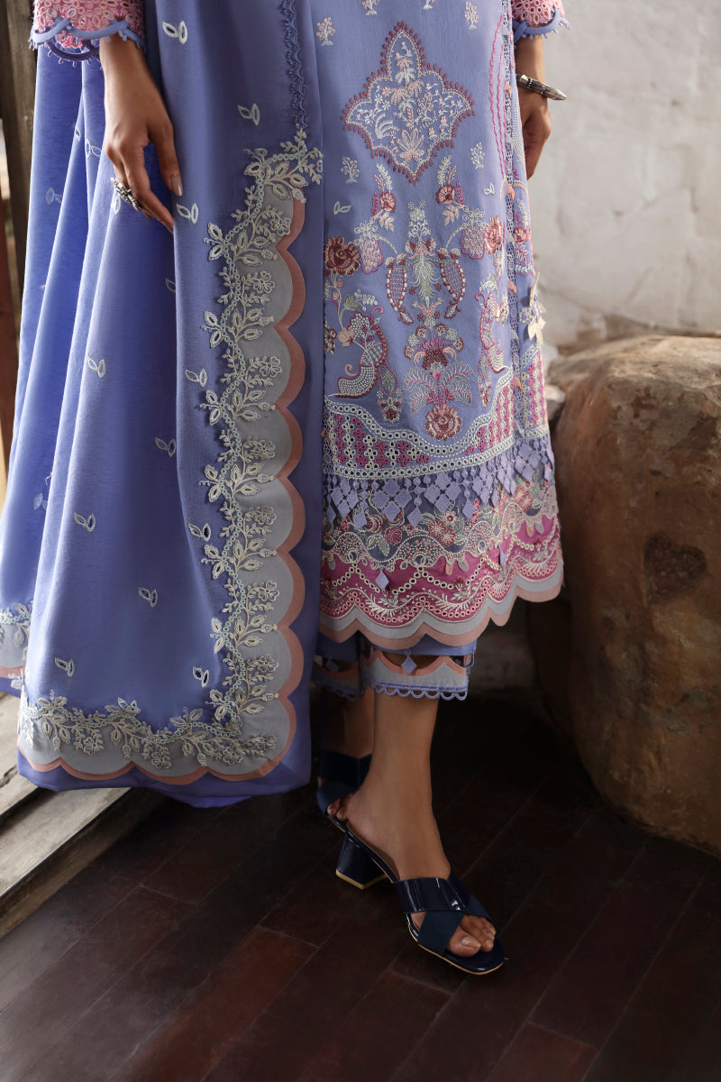 Qalamkar | Qlinekari Linen Collection | LM-09 LORNA by Qalamkar - Designer Dress - Type: Luxury - Available at Libayah - 100% Original