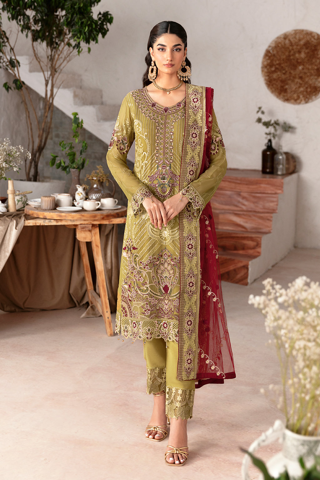 Ramsha | Rangoon Chiffon Collection 24 | D-1203 by Ramsha - Designer Dress - Type: Ladies Clothes - Available at Libayah - 100% Original
