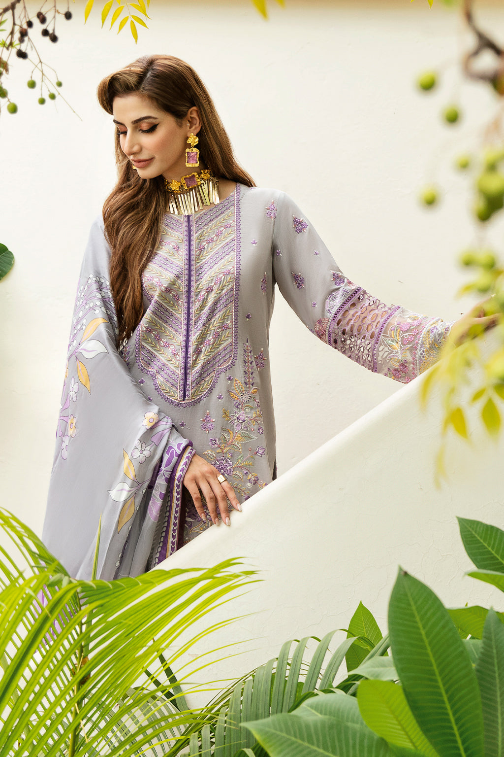 Ramsha | Luxury Lawn 24 | Y-809 by Ramsha - Designer Dress - Type: Ladies Clothes - Available at Libayah - 100% Original